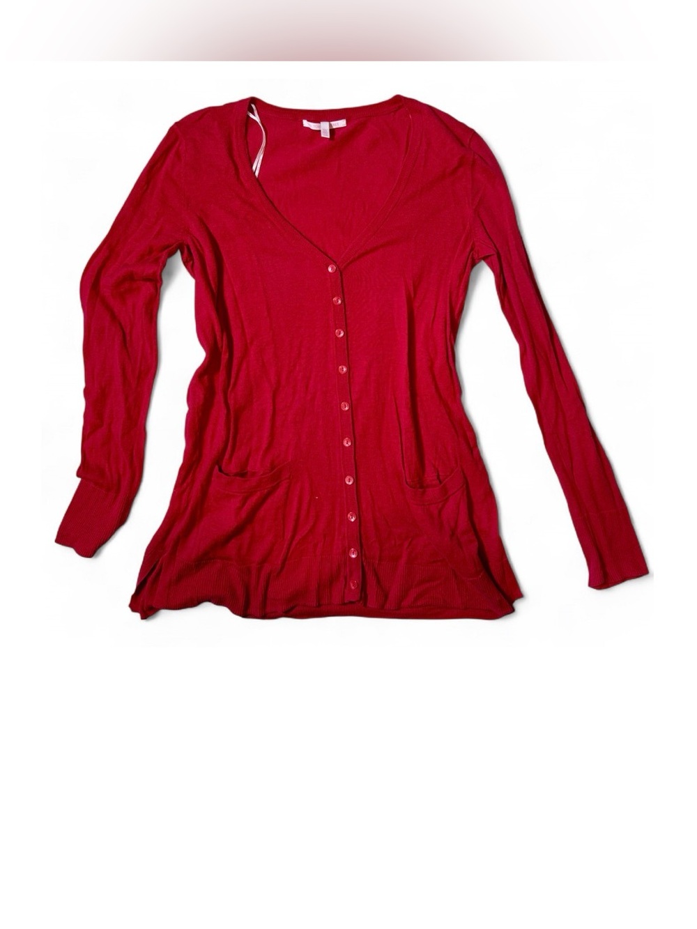 Victoria’s Secret Red V-Neck Button Front Cardigan Women’s Size L